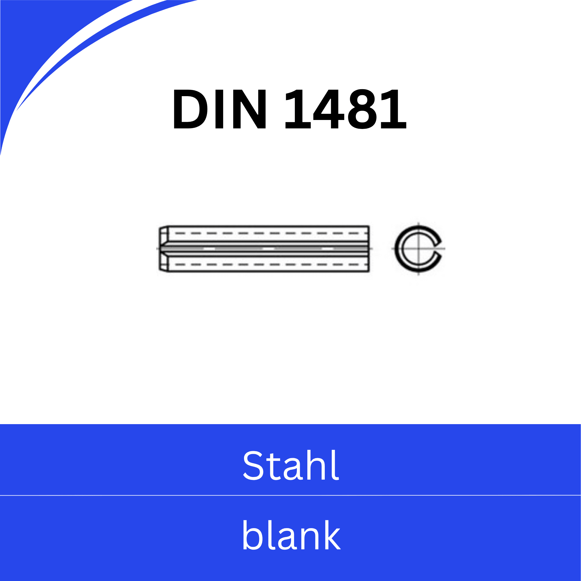 Bild von ➤ Kategorie: DIN 1481 Stahl (blank)